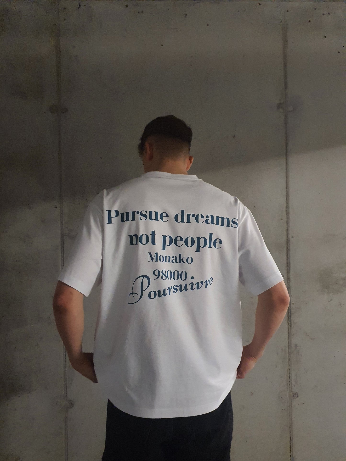 PURSUE DREAMS TEE WHITE