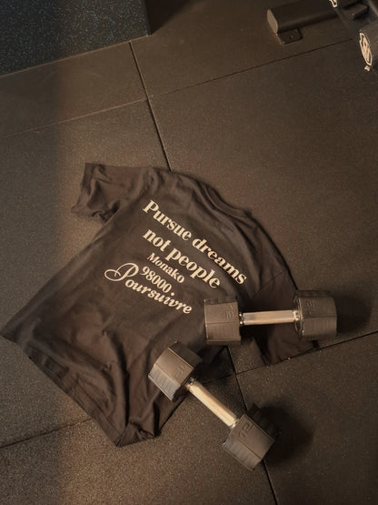 PURSUE DREAMS TEE BLACK