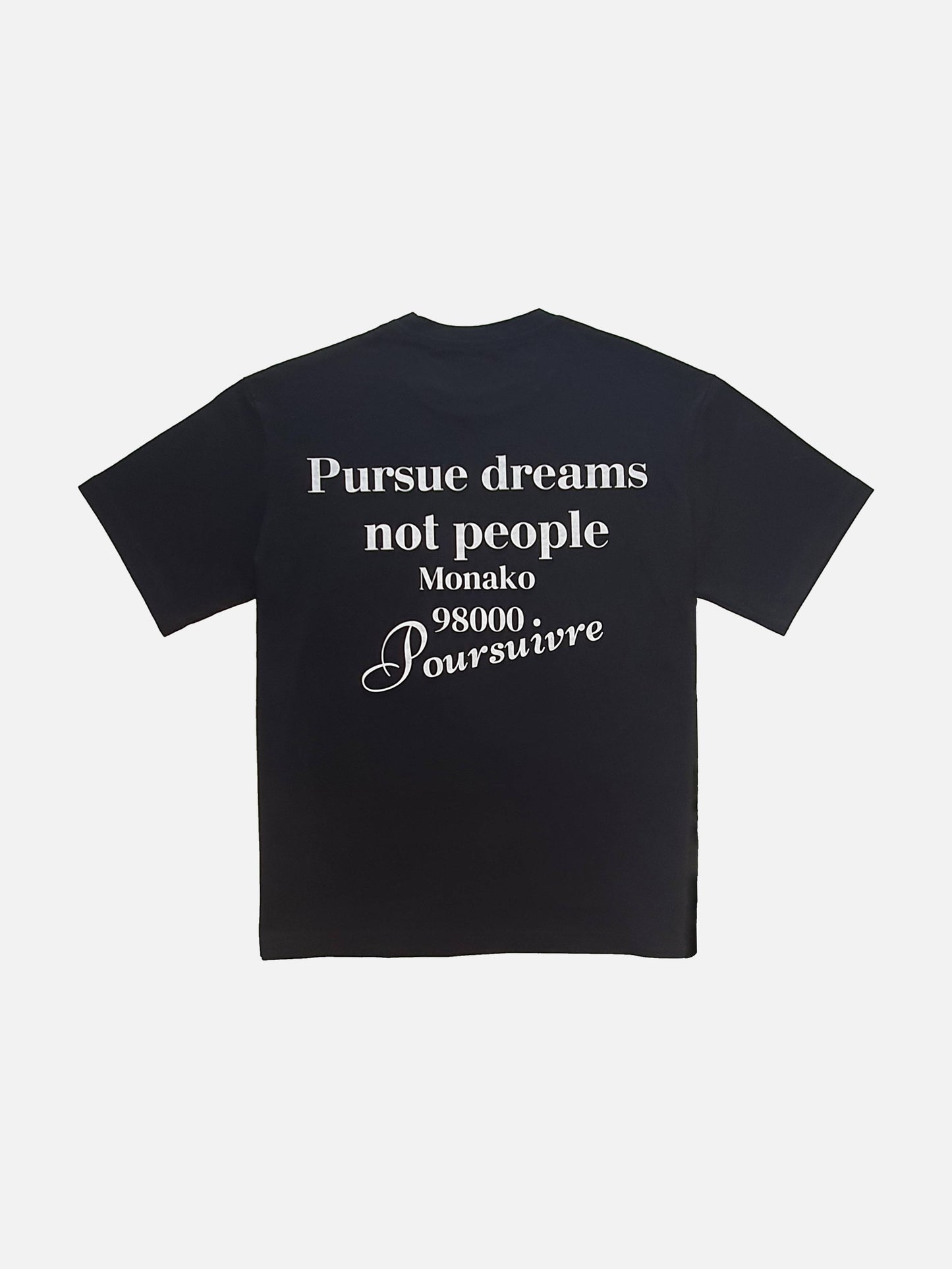 PURSUE DREAMS TEE BLACK