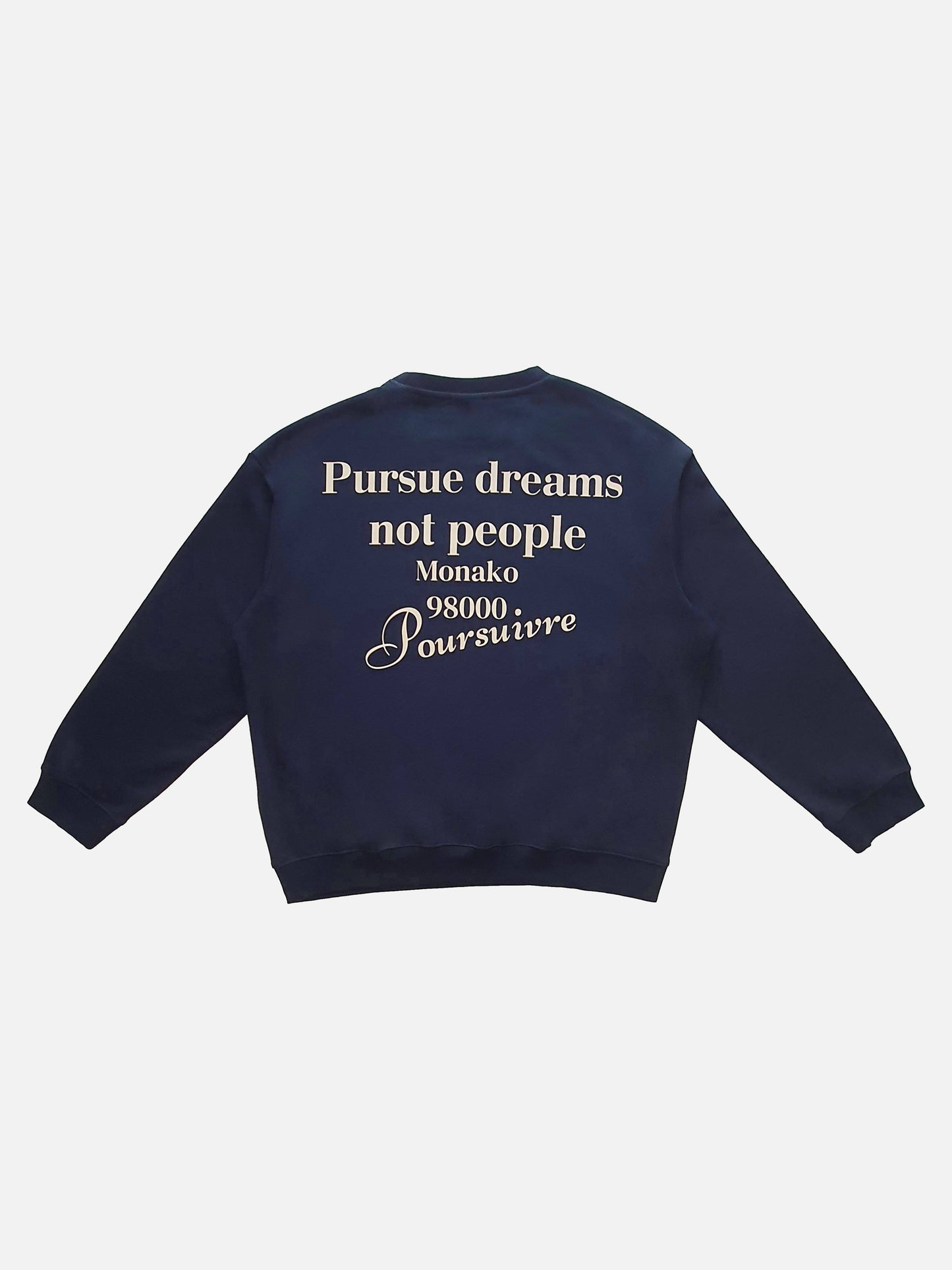PURSUE DREAMS CREWNECK NAVY
